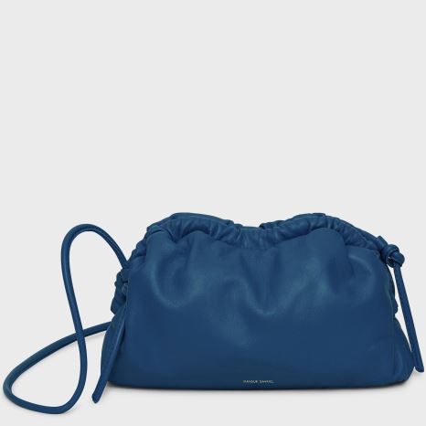 Women's Mansur Gavriel Mini Cloud Clutch Bags Blue | AU 694MTK